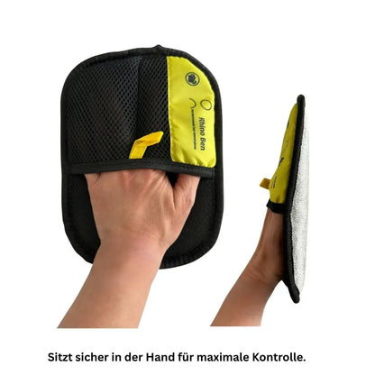Tierhaar - Handschuh - vorne -Seite - Hand