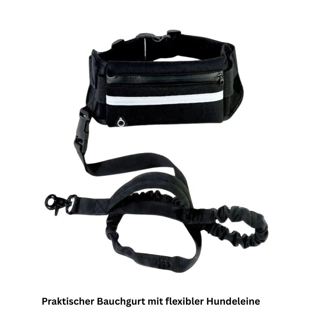 Freihändige Hundeleine mit Hüftgurt