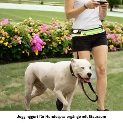 Freihändige Hundeleine mit Hüftgurt