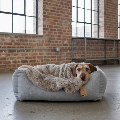 Hundedecke Plaid Mogli taupe Grau-Beige