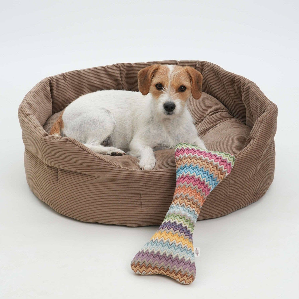 Hundekörbchen Chelsea Cord Toffee-Braun