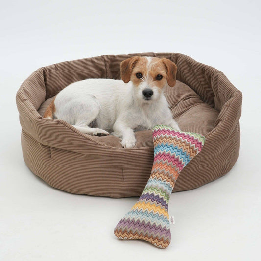 Hundekörbchen Chelsea Cord Toffee-Braun