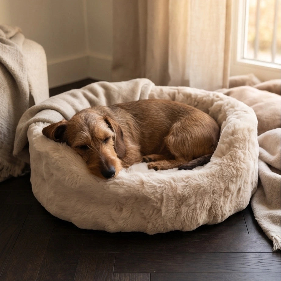 Kuscheliges Kunstfell-Hundebett Nomi
