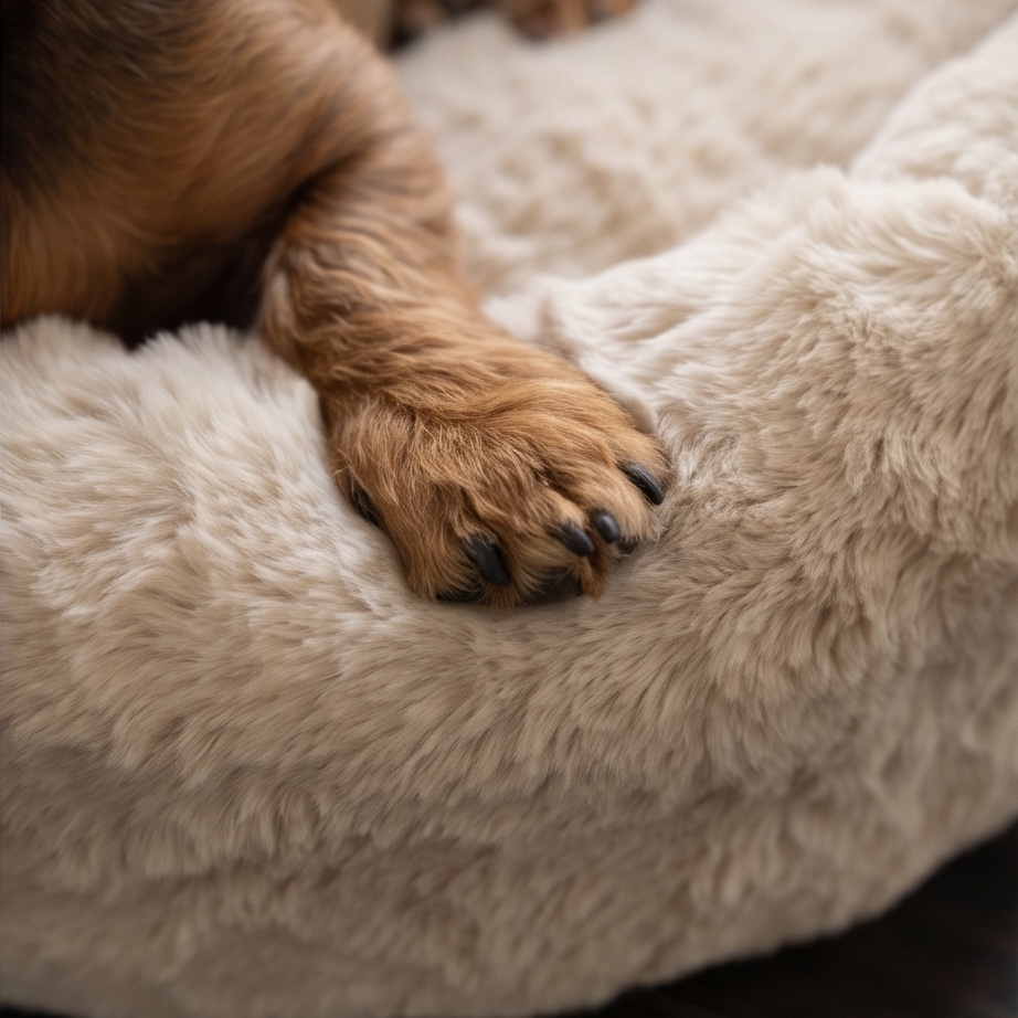 Kuscheliges Kunstfell-Hundebett Nomi