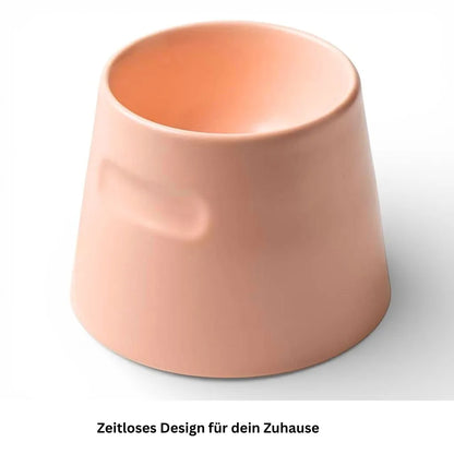 Erhöhter Porzellannapf für Katzen in Rosa