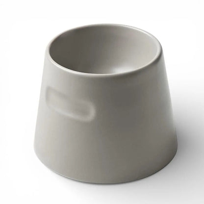 Porzellannapf für Katzen in Grau mit ergonomischer Höhe