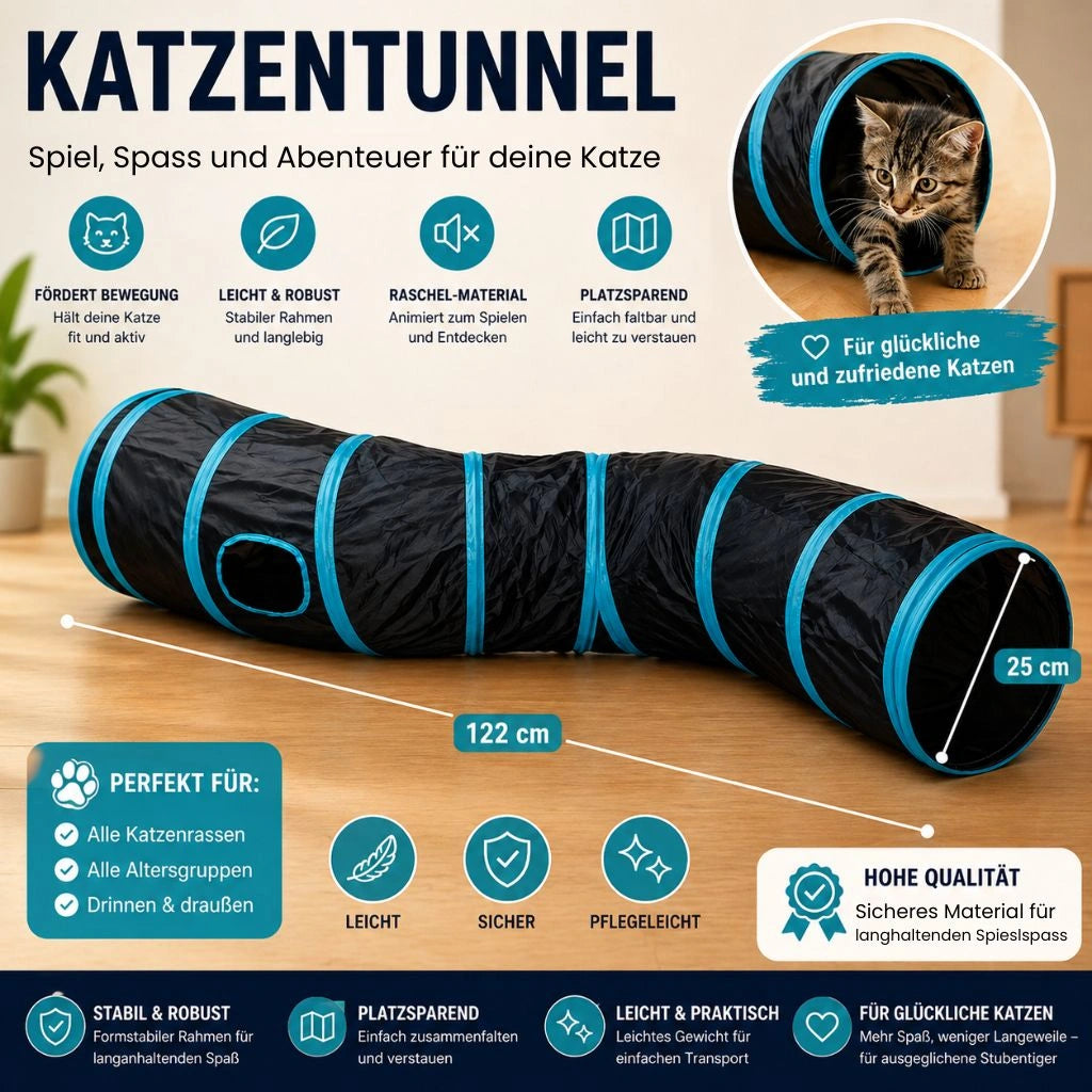 Katzentunnel Übersicht mit Funktionen und Vorteilen für Katzen
