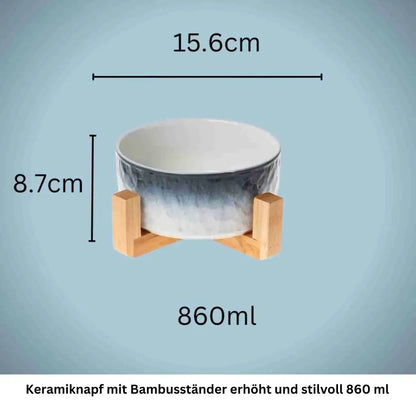 Keramiknapf mit Füßen separat abgebildet – 860 ml