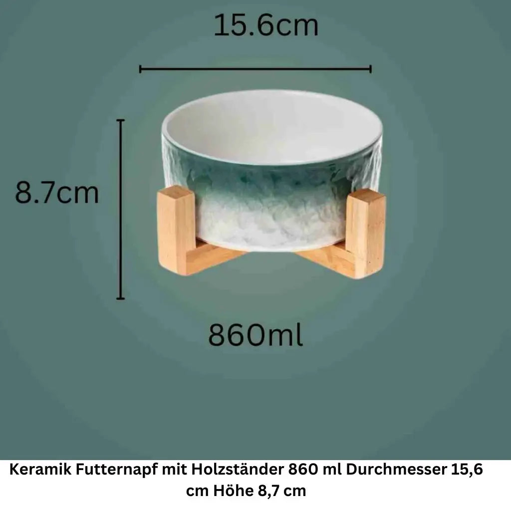 Keramiknapf seitlich – 15,6 cm Ø und 6,7 cm hoch