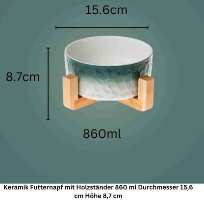 Keramiknapf seitlich – 15,6 cm Ø und 6,7 cm hoch