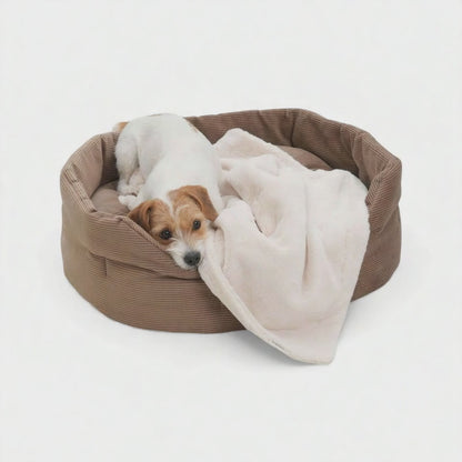 Hundekörbchen Chelsea Cord Toffee-Braun