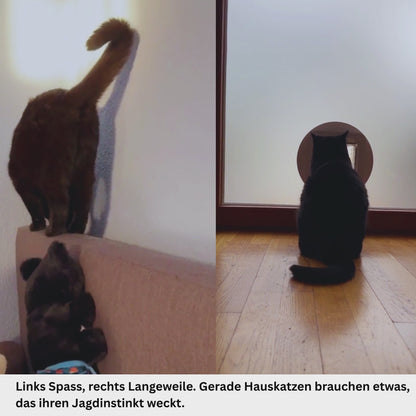 Spielzeugkatze als Handpuppe ohne Technik
