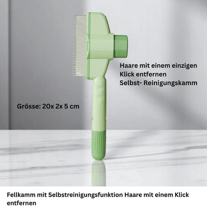  Selbstreinigende Bürste mit einfachem Mechanismus in grün