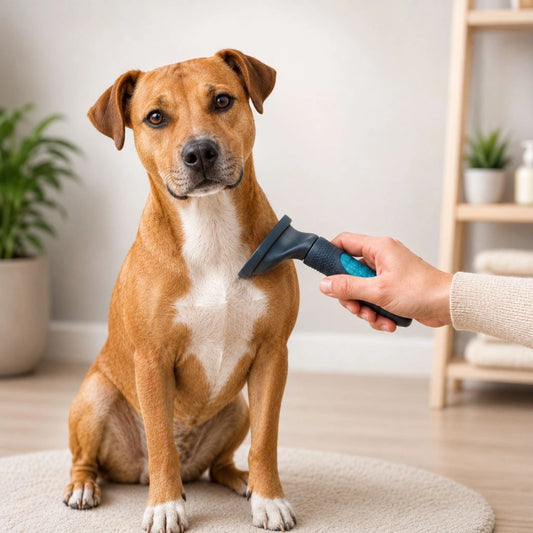 Premium Tierhaarentferner Bürste für Hunde und Katzen bei der Fellpflege