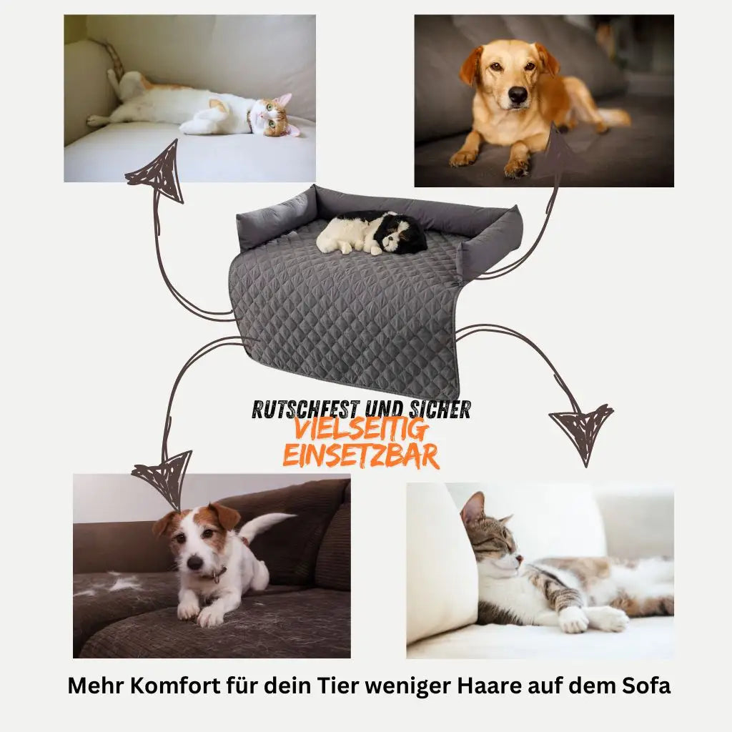 Hundedecke mit Armlehnen – Perfekt fürs Sofa