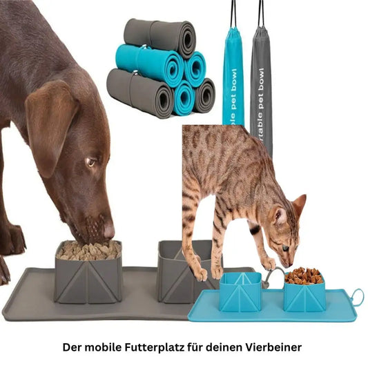 Faltbarer Reisenapf für Hunde & Katzen